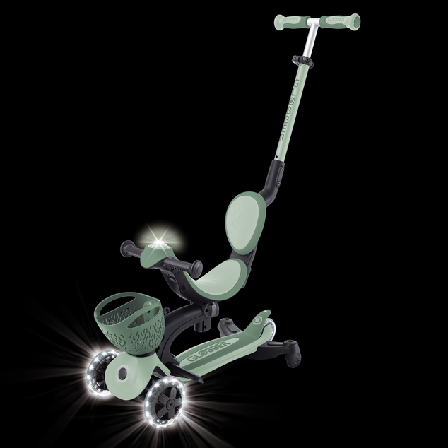 Globber kolobežka Go Up Baby lights 360 ° Sage