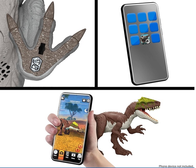 Mattel Jurassic World Spinosaurus hangokkal (SIOC)