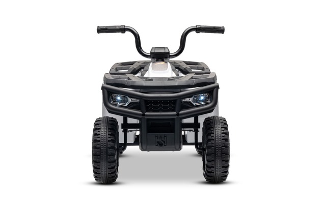 Licencovaná elektrická štvorkolka Arctic Cat 12V so zadným pohonom, biela, LED svetlá, Lít