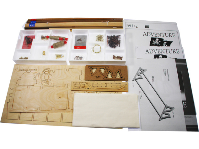 AMATI Adventure pirátska loď 1760 1:60 kit