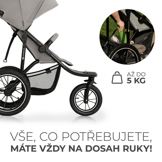 KINDERKRAFT Kočík športový a na behanie Helsi2 Grey
