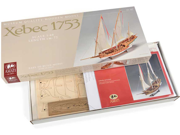 AMATI Sciabecco pirátska loď 1753 1:60 kit