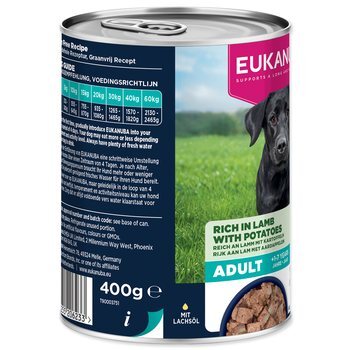 Konzerva EUKANUBA Adult bohatá na jahňacie so zemiakmi 400 g