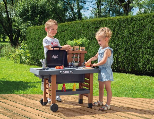 Smoby Vonkajšia záhradná kuchynka s grilom