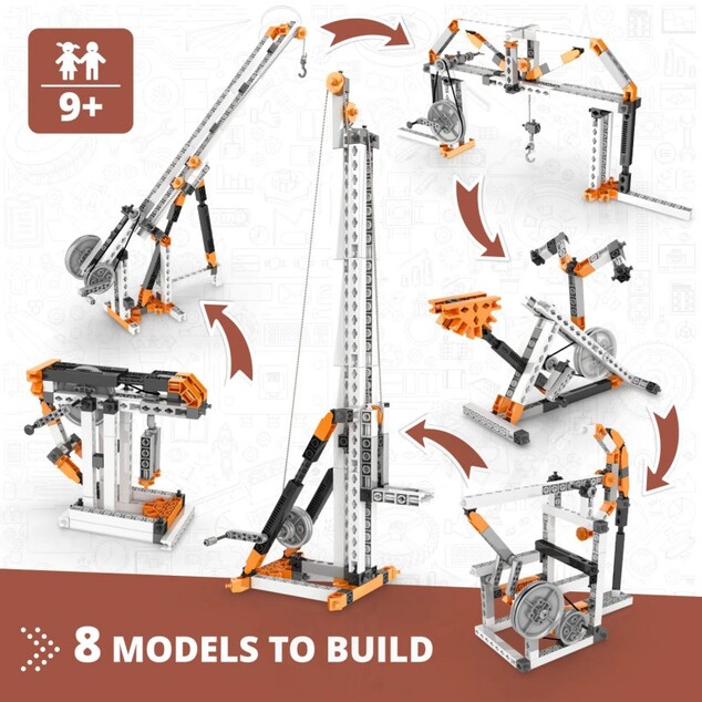 Engino STEM MECHANICS: Kladkové pohony
