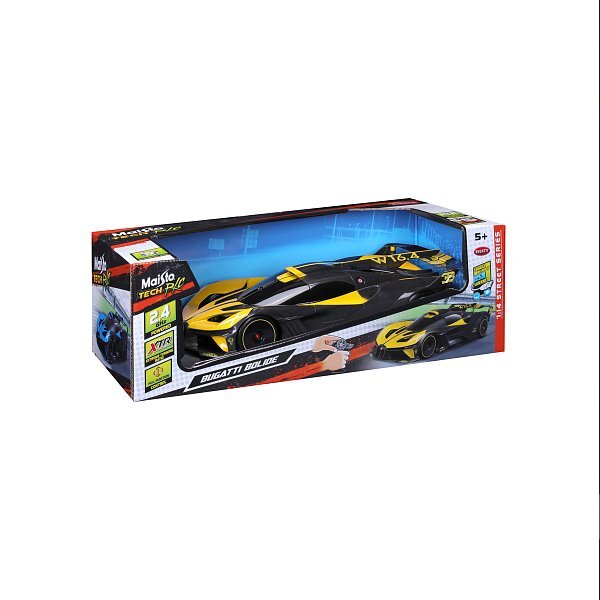 Maisto RC - 1:14 Bugatti Bolide, XTR, 2,4 GHz, USB, žlté