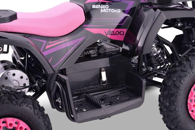 Elektrisches Kinder-Quad Beneo Motors Veloci pink - 800W