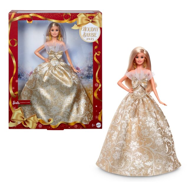 Mattel Barbie Vianočná bábika Signature 2025 Holiday blondínka