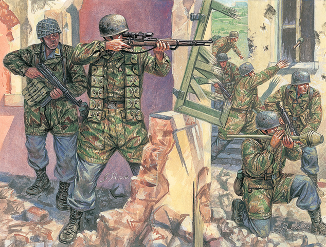 Model Kit figurky 6045 - WWII - GERMAN PARATROOPERS (1:72)