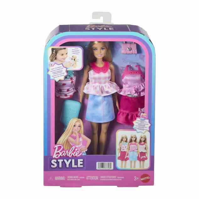 Bambola Barbie Style per un facile abbigliamento bionda