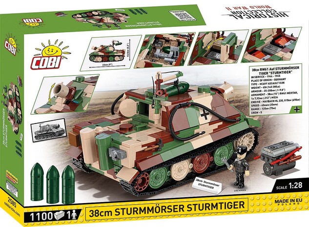 Cobi Sturmtiger 38 cm RW61 Sturnmorser Tiger, 1:28, 1115 k, 1 f