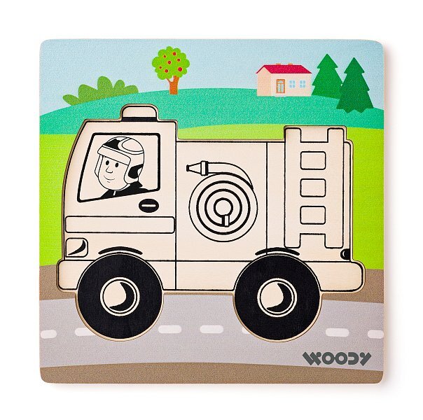Woody Puzzle Baby - pompiere