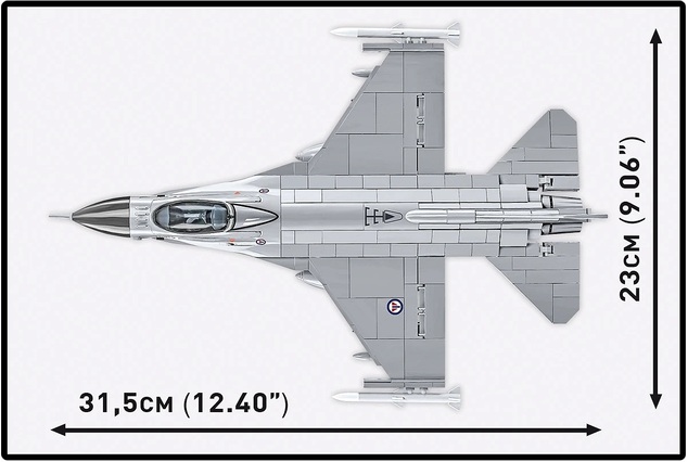 Cobi F-16 Fighting Falcon Norvegian, 500 k, 1 f