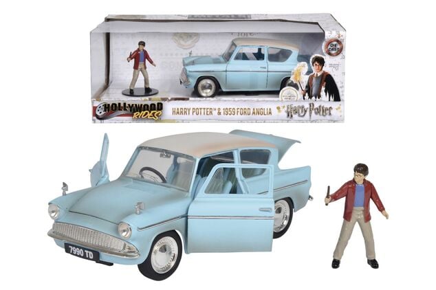 Jada Harry Potter Auto Ford Anglia 1959 1:24 s figúrkou Harryho Pottera