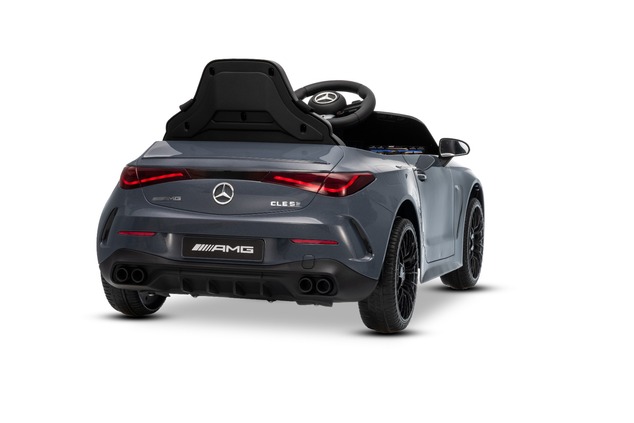 Elektrické autíčko Mercedes CLE 12V s pohonom zadných kolies, sivé, Jednomiestne, Lítiová