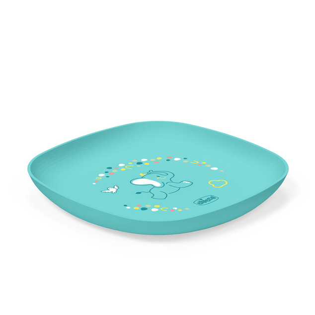 CHICCO Set za jelo - zdjela i tanjur plavi 12m+
