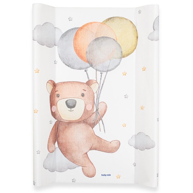 Prebaľovacia podložka Baby Mix Medvedík 47x70cm ružová