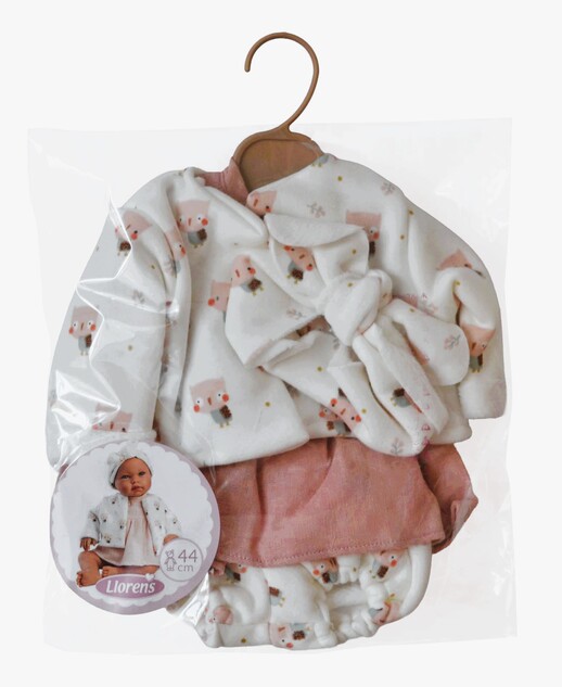 Llorens M844-004 oblečenie pre bábiku bábätko NEW BORN veľkosti 43-45 cm