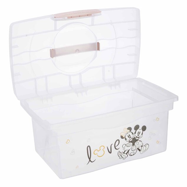 Cestovný box s priehradkou na hračky, lieky, kozmetiku "Minnie", Severská ružová
