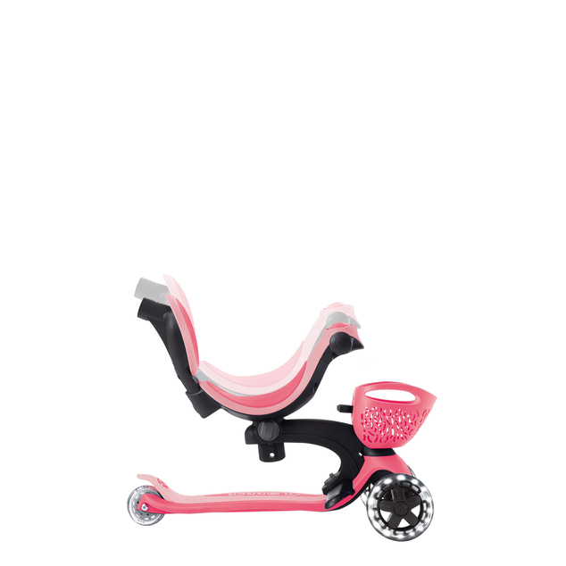 Globber kolobežka Go Up Baby lights 360 ° Coral Pink