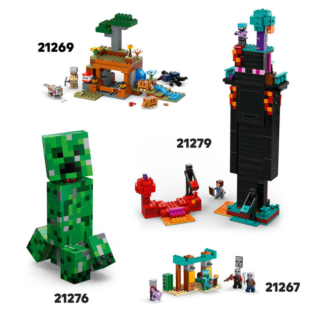 LEGO® Minecraft™ 21278 Základňa plieniteľov a Ničiteľ