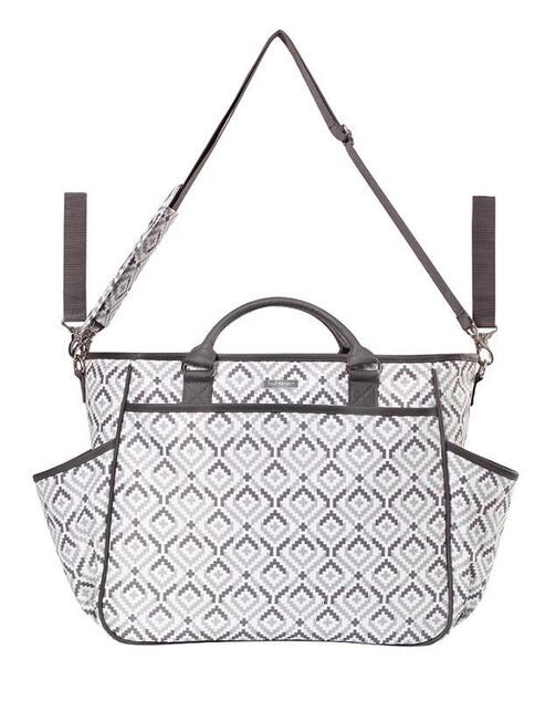 BABYONO Wickeltasche Chic grau