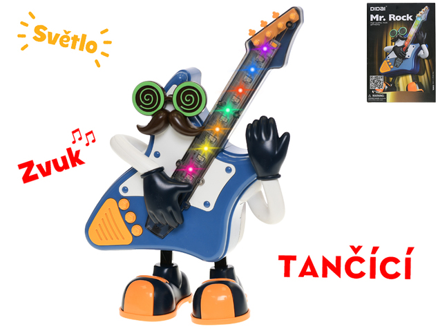 Mr. Rock gitara 25cm na batérie tancujúca so svetlom a zvukom