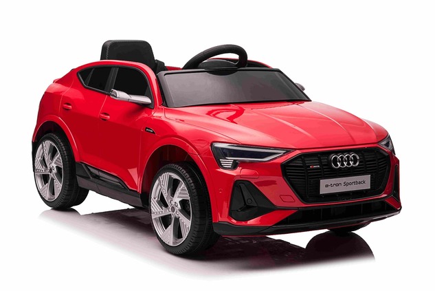 Elektrické autíčko Audi E-tron Sportback 12V, červené, široké jednomiestne sedadlo