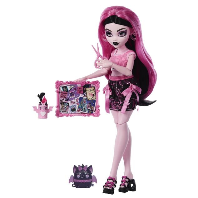 Mattel Monster High bambola Self-Scare Secrets, DRACULAURA, JHK43
