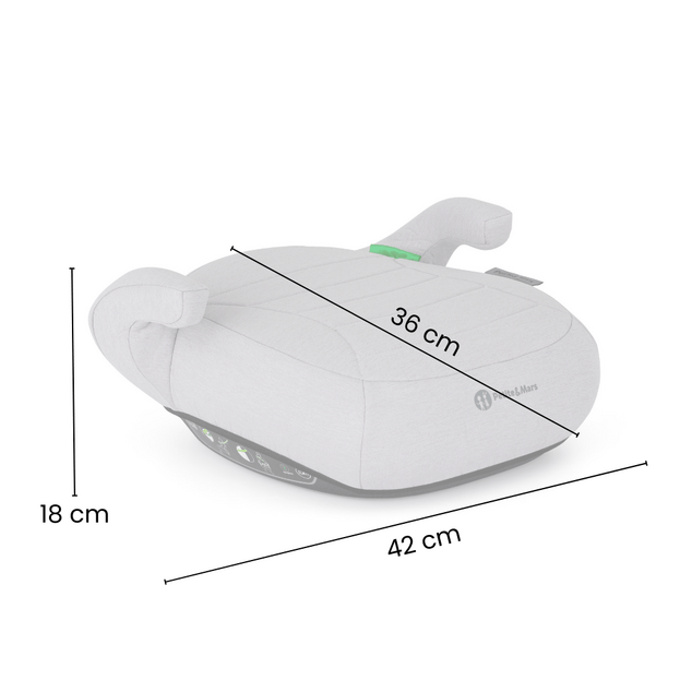 PETITE&amp;MARS Podsedák Zuno Sage Beige 125 - 150 cm (22-36 kg)