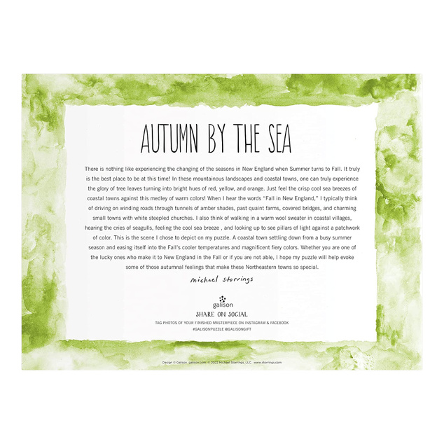 Galison Puzzle Herbst am Meer 1000 Teile