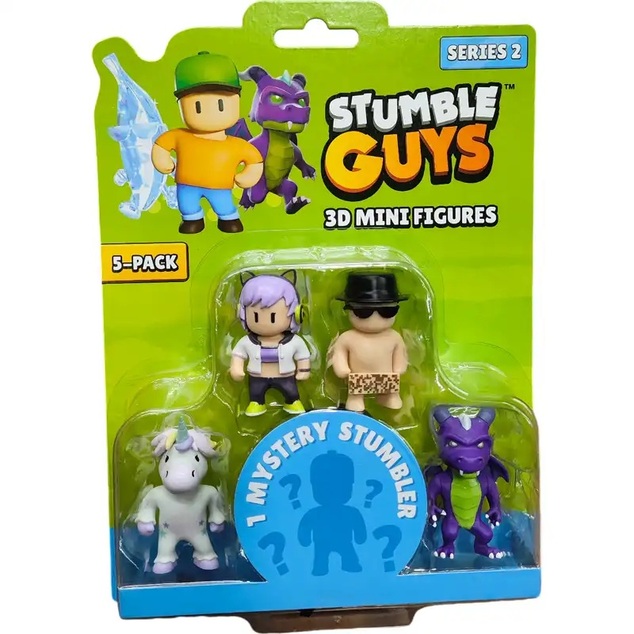 Stumble Guys 3D mini figúrka 5ks Series 2