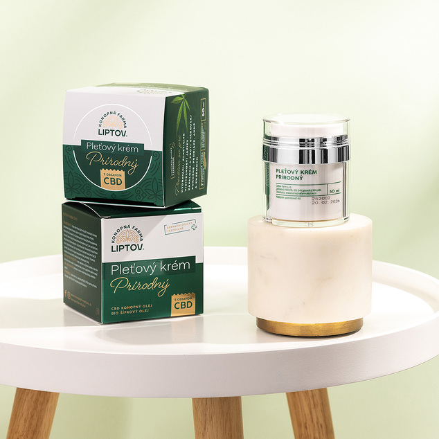CBD Krém Prírodný LUXURY 50 ml