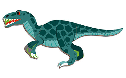 Janod Magnetibook Dinosaury Magnetická kniha pre deti