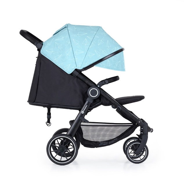 PETITE&amp;MARS Kočík Street+ RWS Black + Strieška Limited 100 Airplane