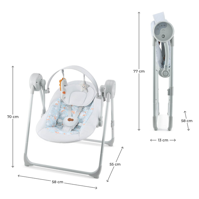 Kinderkraft Hojdačka Swingee Grey