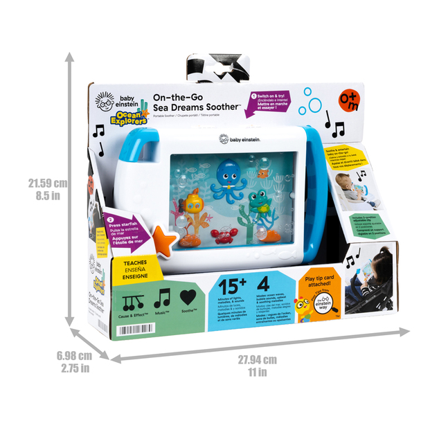 BABY EINSTEIN Tablet sa zvukovima, glazbom i svjetlima Sea Dreams plavi, 0m+