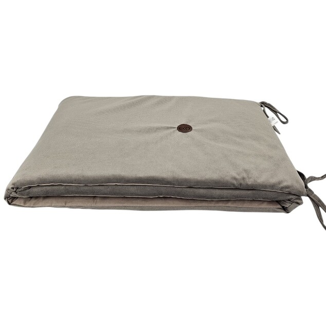 EKO Bettumrandung Baumwolle Velvet Dunkelbeige 360cm