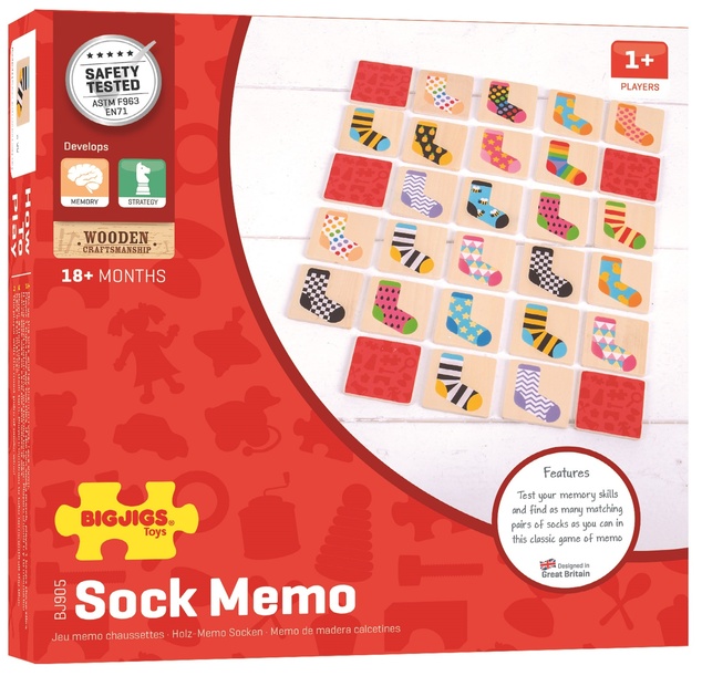 Bigjigs Toys Ponožkové pexeso