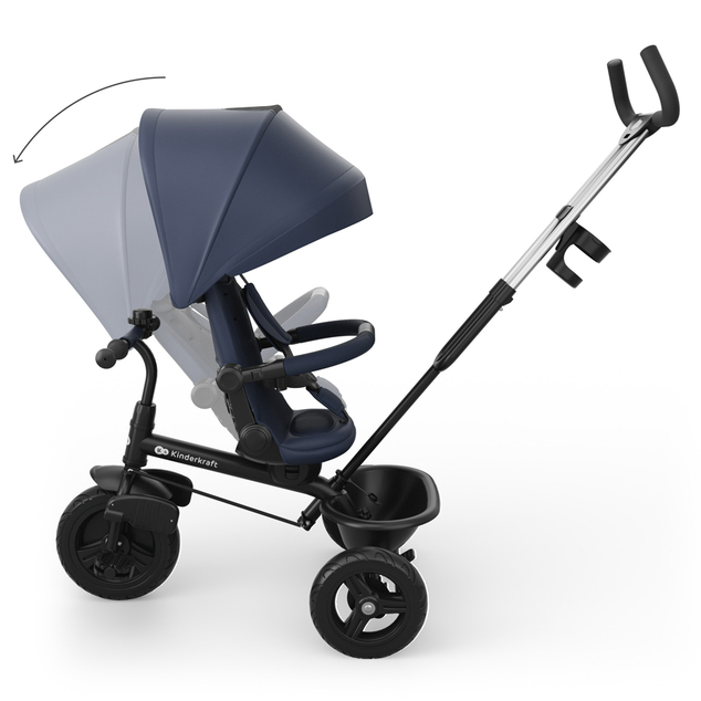 KINDERKRAFT Tricycle Aston 2 Plus Navy, 9m+