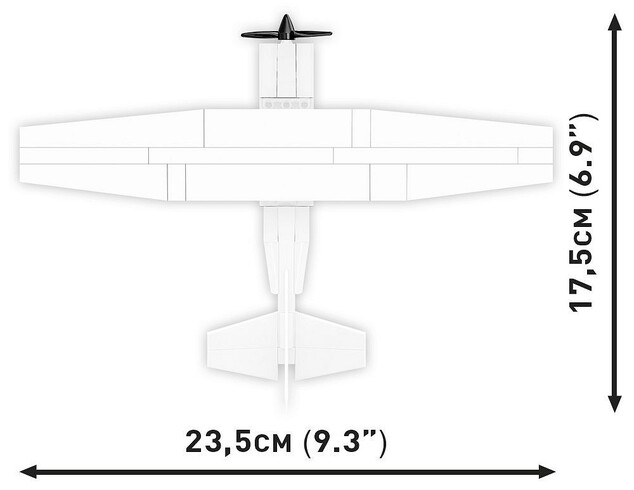 Cobi Cessna 172 Skyhawk-alb, 1:48, 160 CP