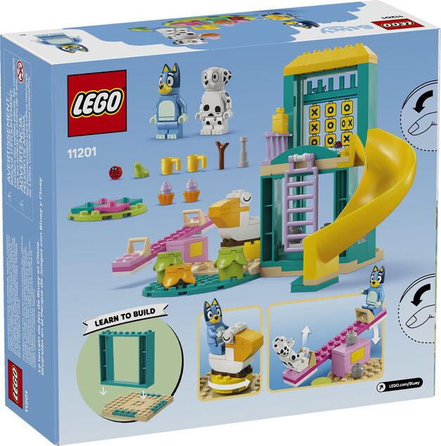 LEGO®Bluey 11201 Bluey, Chloe i zabava na igralištu
