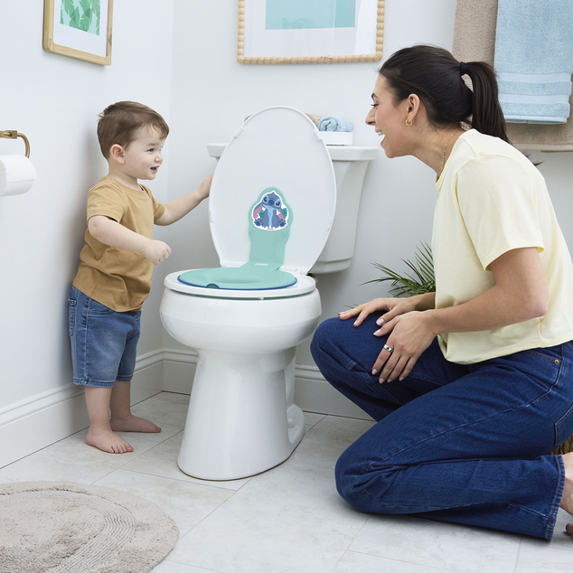 BRIGHT STARTS Riduttore WC adesivo Flip &amp; Sit™ STITCH™ 18m+, fino a 23kg