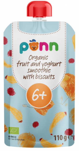 SALVEST Ponn BIO Ovocné smoothie s jogurtom a sušienkami (110 g)