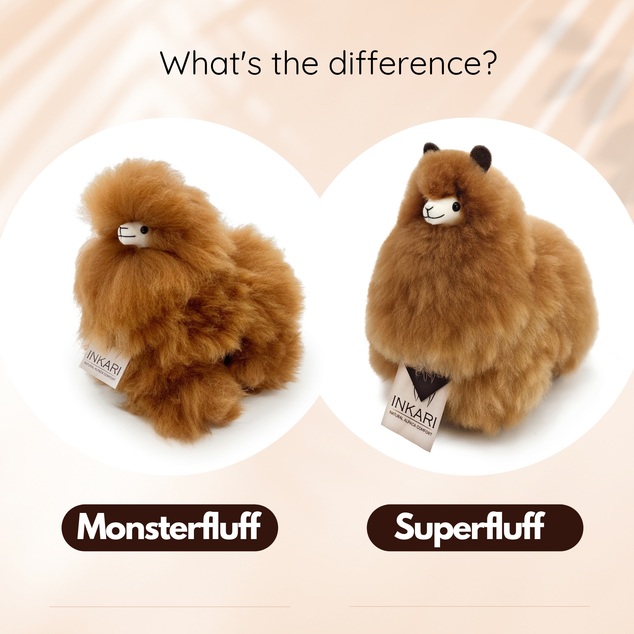 INKARI Jucărie de pluș Alpaca Small Monsterfluff Sandstone 23cm