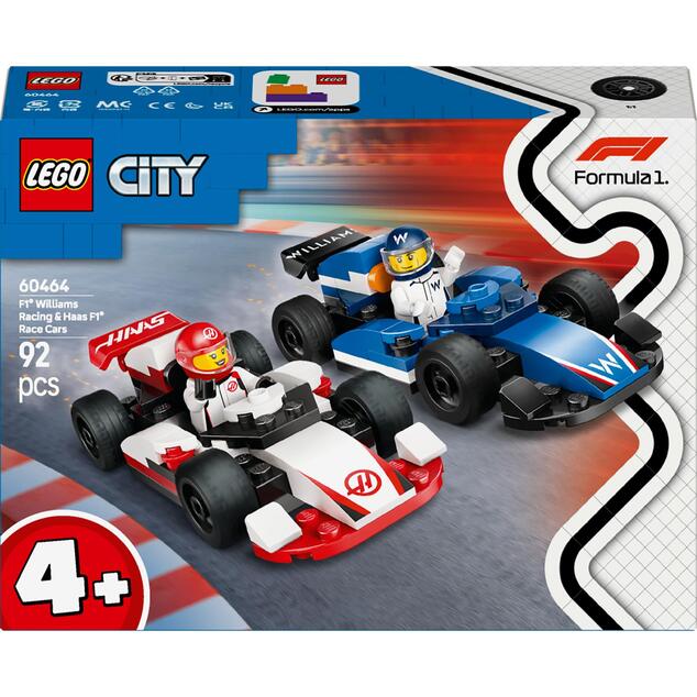 LEGO® City 60464 Pretekárske autá F1® Williams Racing a Haas F1®