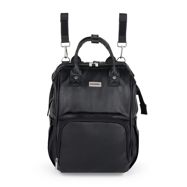 PETITE&amp;MARS Batoh prebaľovací na kočík Jasper Absolute Black