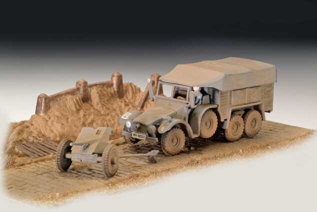 Plastic ModelKit militar 03344 - Krupp Protze KFZ 69 con 3,7cm Pak (1:76)
