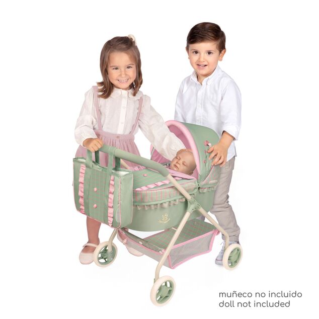 DeCuevas 86068 Il mio primo passeggino per bambole con borsa Botanic 2026 – 56 cm