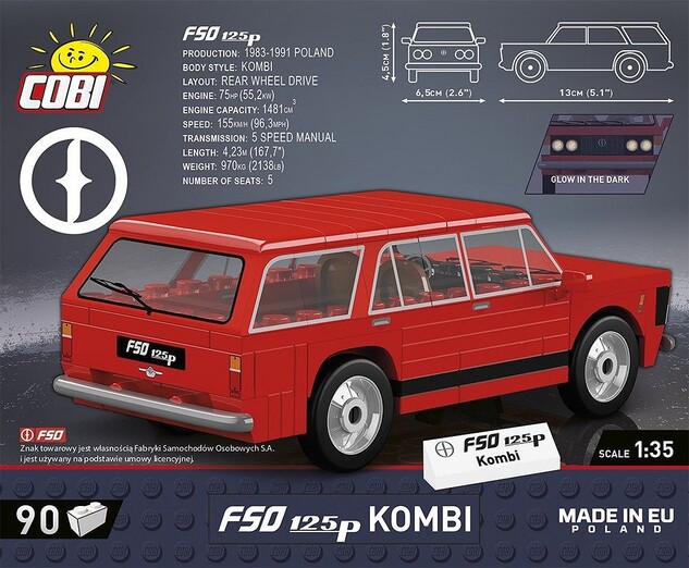 Cobi FSO 125P kombi, 1:35, 106 k